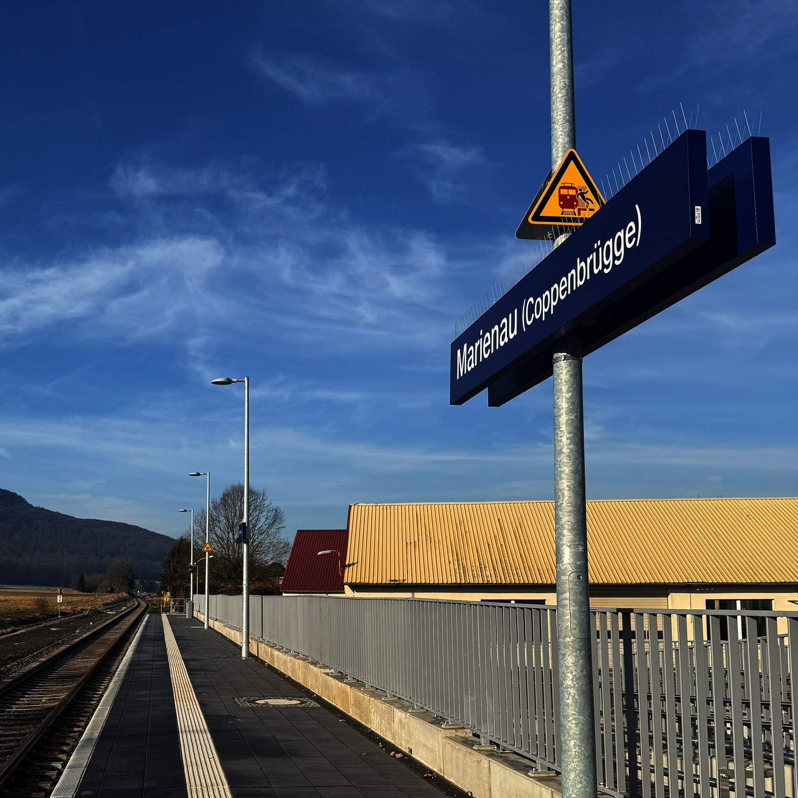 Eröffnet im Februar 2025: Bahnhof Marienau